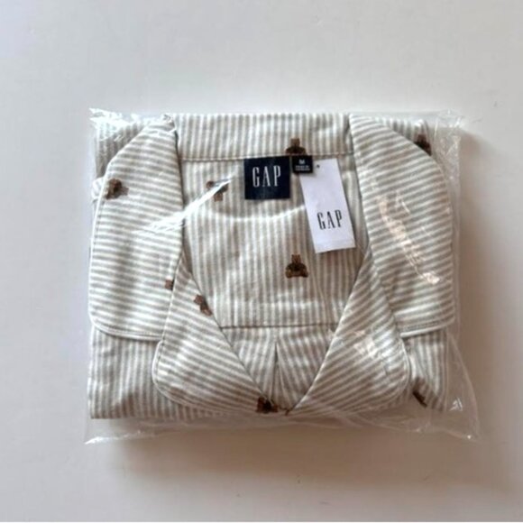 Gap Adult Softest Flannel PJ Shirt Brannan Bear Unisex M - Picture 6 of 8